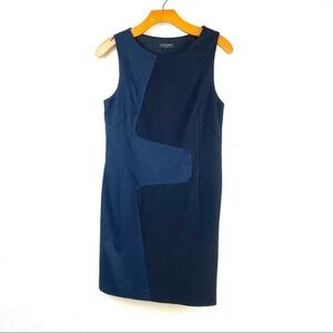 RAG & BONE Retro Asymmetrical Shift Dress Navy Black size 4